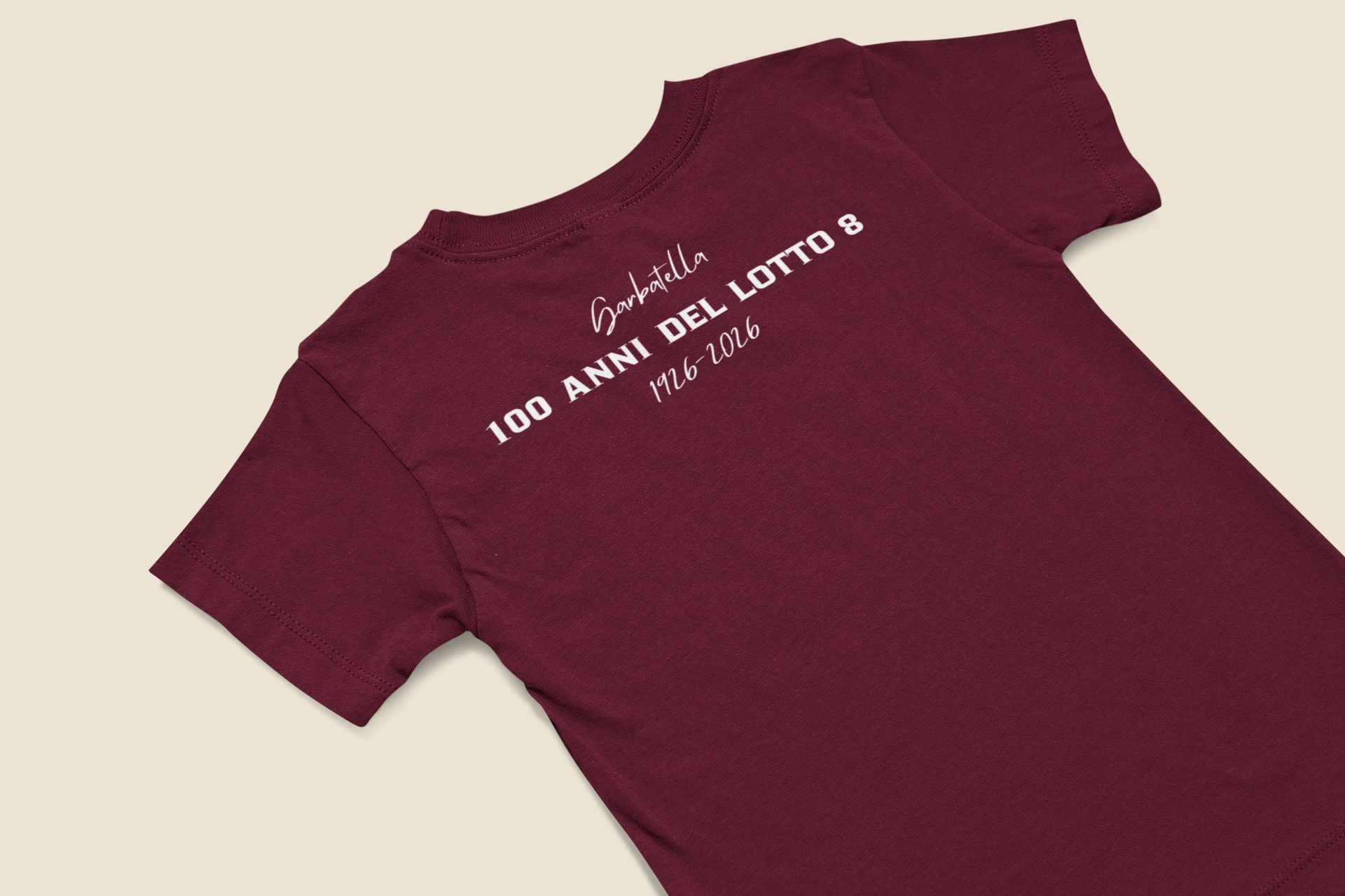 T-shirt 100 anni lotto 8 - 1926/2026 - Garbatella