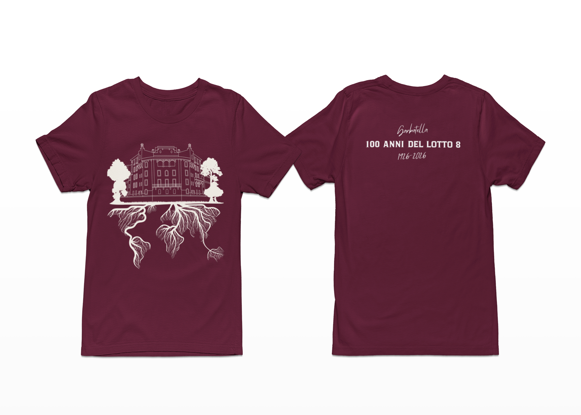 T-shirt 100 anni Lotto 8 - 1926/2026 - Garbatella
