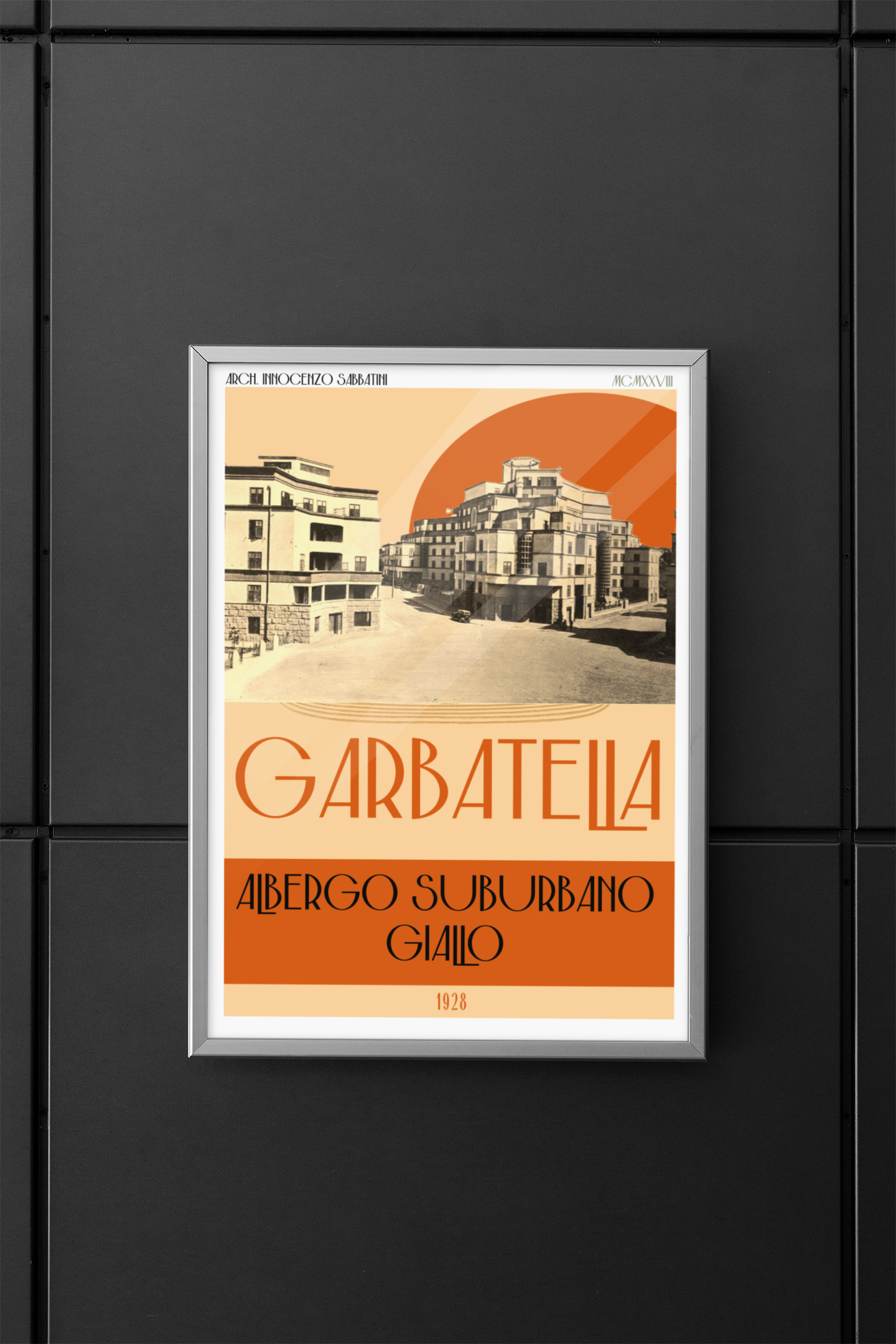 Poster Albergo Suburbano Giallo