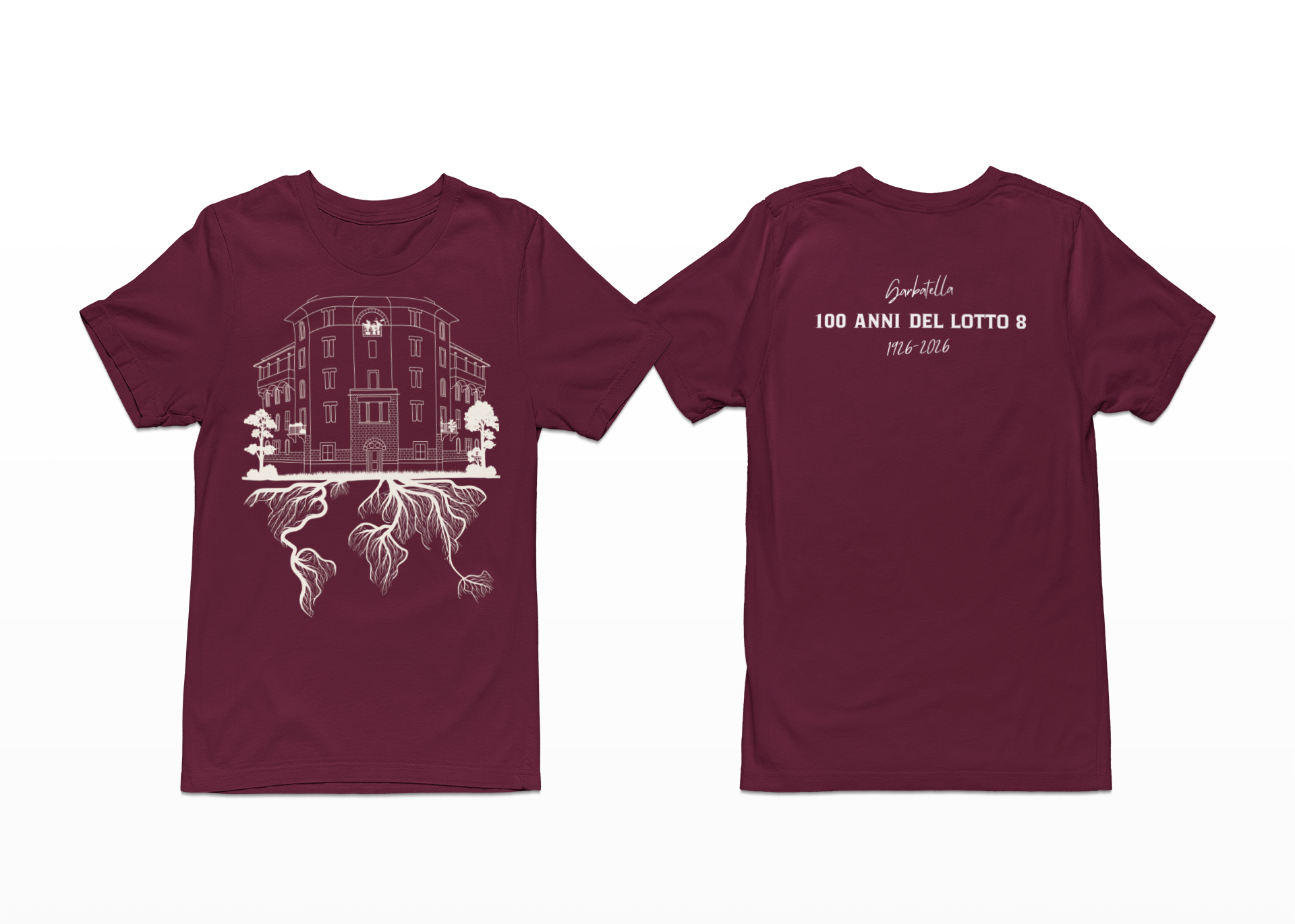 T-shirt 100 anni lotto 8 - 1926/2026 - Garbatella