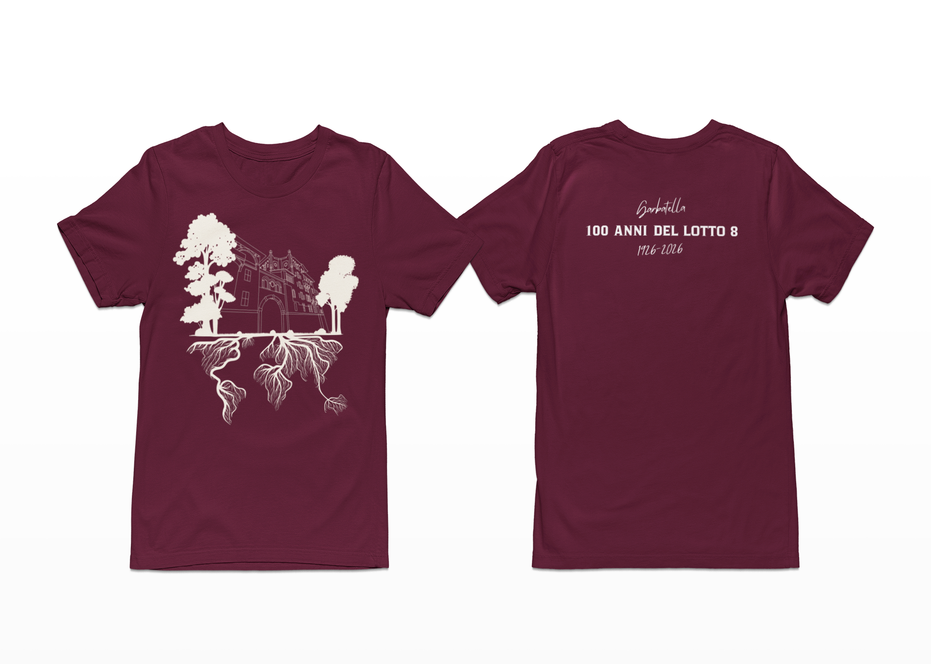 T-shirt 100 anni Lotto 8 - 1926/2026 - Garbatella