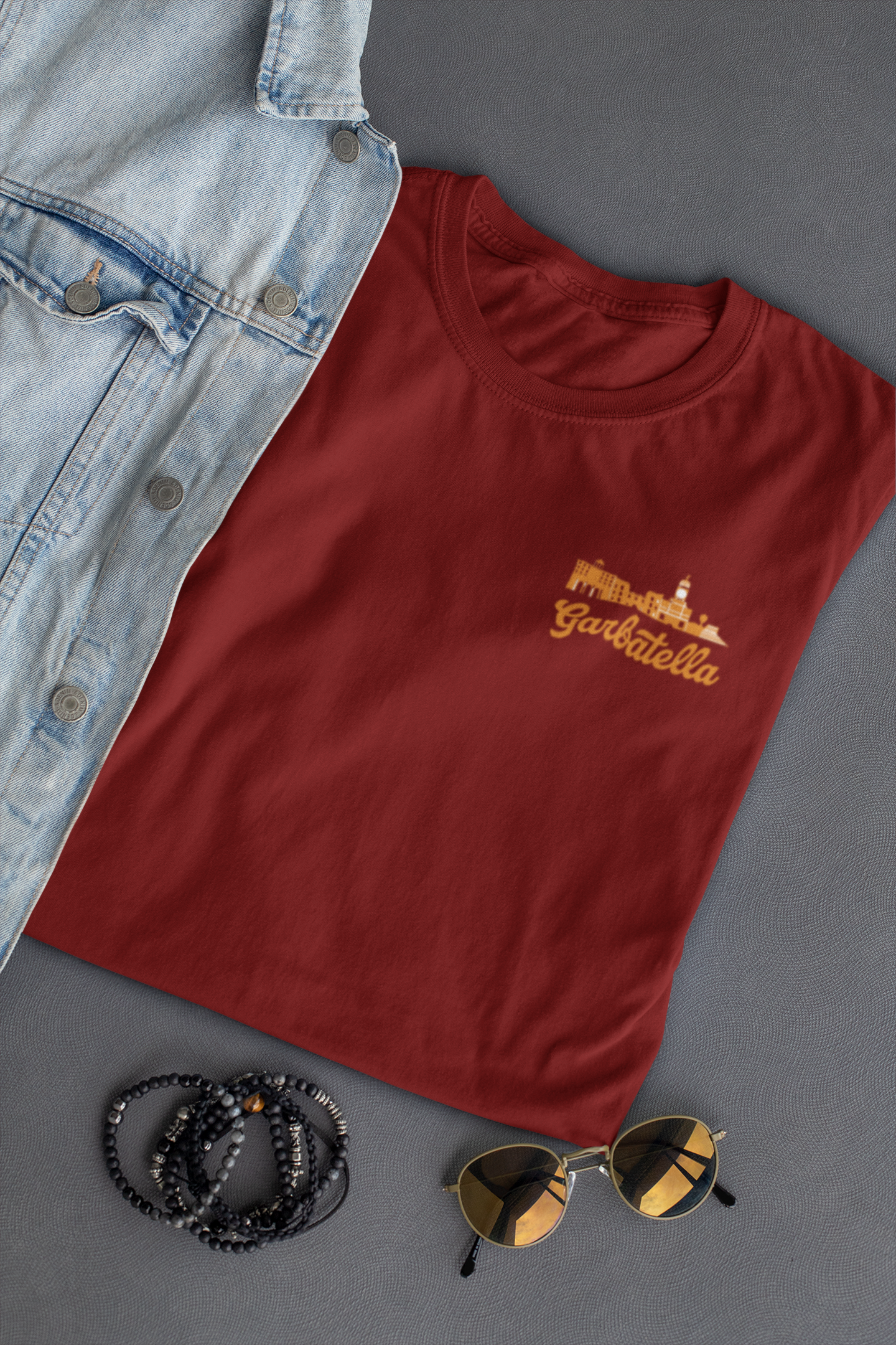 T-shirt Garbatella Bordeaux Uomo